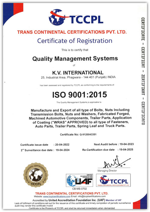 An ISO-9001:2015 Certified Company
